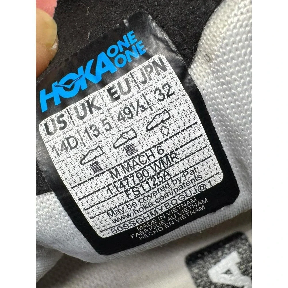 Hoka Mach 6 Mens Running Shoes Sneakers Size 14D Athletic Activewear